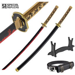 Miecz Katana Demon Slayer Yoriichi Tsugikuni''s Drewniany JT10672