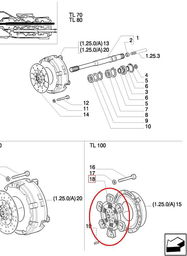 TARCZA JEZDNA SPRZĘGŁA NEW HOLLAND CASE 5189825 -