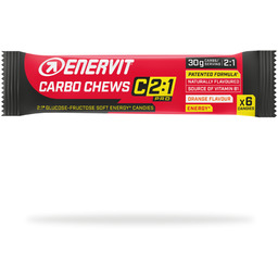 ENERVIT Żelki energetyczne CARBO CHEWS C2:1 PRO pomarańczowe