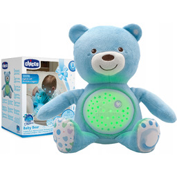 Chicco Miś Z Projektorem 3W1 Lampka Kołysanki Niebieski