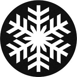 Podstawka pod kubek - Śnieżynka - 10 cm