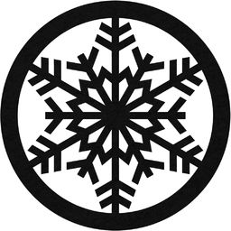 Podstawka pod kubek - Śnieżynka - 10 cm