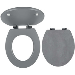 FERRO WC/SOFTSTONE2 Deska sedesowa MDF, wolnoopadajaca, ciemny kamień