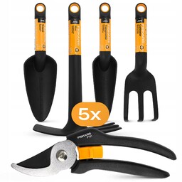 Zestaw 5 Narzędzi Ogrodowych Sekator Fiskars Do Ogrodu