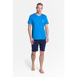 Piżama Dodge 38882-55X Niebiesko-Granatowa