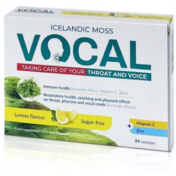 VOCAL cytryna pastylki do ssania, 24 szt. ->