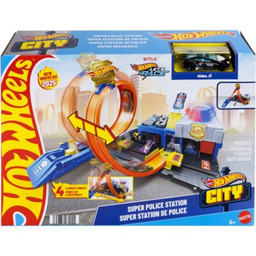Hot Wheels Tor City Posterunek policji Super Pętla