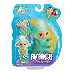 1x Małpka Fingerlings Ava seledynowa 202x163 mm Cobi