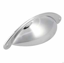 Uchwyt meblowy muszlowy 1761 64 Chrom Polerowany