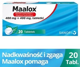 Maalox Lek na zgagę i niestrawność w postaci