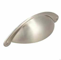 Uchwyt meblowy muszlowy 1761 64 Srebrny Szczotkowany