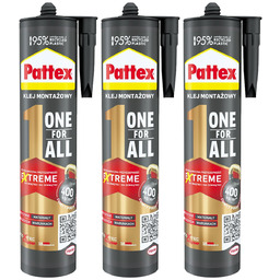 Klej montażowy PATTEX One For All, 3 szt.