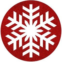 Podstawka pod kubek - Śnieżynka - 10 cm
