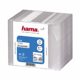 Hama Cienkie pudełko na płyty CD, 20 sztuk,