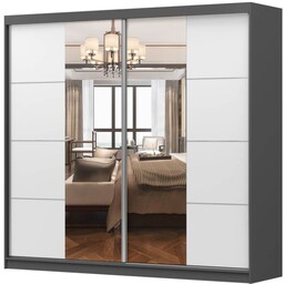 Szafa MULTI - 38 233 Grafit, Biały