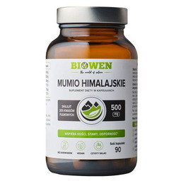 Mumio Himalajskie Shilajit 586 mg Biowen 90 kapsułek