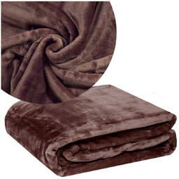 Koc Akryl Jednolity A-007 Brąz 160x210