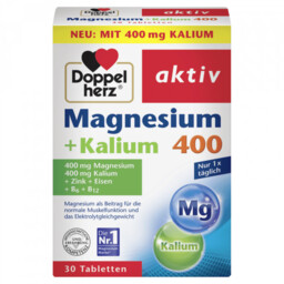 Suplement diety Magnez 400 + Potas, Doppelherz, 30