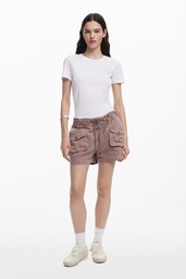 Plain cargo shorts