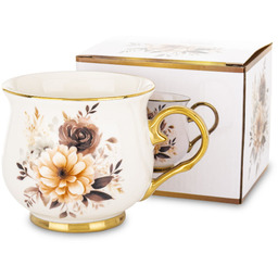 Kubek z porcelany kubek w kwiaty filiżanka