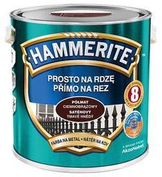 HAMMERITE Farba na rdzę Półmat Ciemnobrązowy 2,5L
