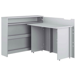 WORK CONCEPT CW-01L - biurko rozkładane - szary