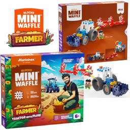 Klocki konstrukcyjne, Mini Waffle Farmer, Marioinex, Traktor