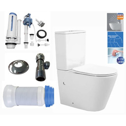 ZESTAW : Kompakt WC premiunm 815x385x630 mm RIMLESS