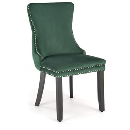 Krzesło alda czarny / ciemny zielony halmar