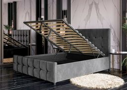 Łóżko tapicerowane z pojemnikiem MEDIOLAN (SFG015P) 120x200 Welur