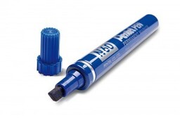 Marker permanentny ścięty 2,5-5,6mm PENTEL niebieski /N60C/