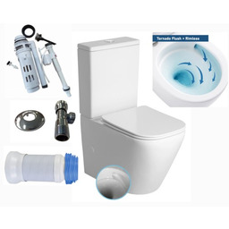 Kompakt WC premiunm 815x385x630 mm spłukiwanie tajfun tornado