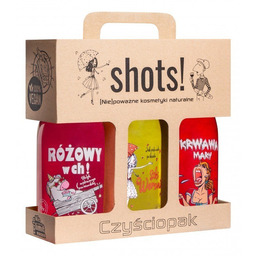 LaQ, Shots! Czyściopak, zestaw żeli pod prysznic