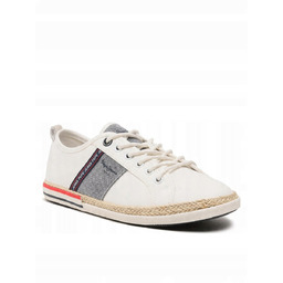 PEPE JEANS ESPADRYLE MĘSKIE BIAŁE CASUAL SZNUROWANE 44
