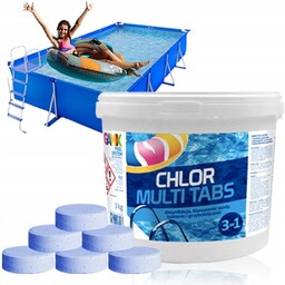 Chlor 3w1 3kg Multi Tabletki Chemia Basenowa