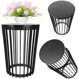 Kwietnik dwustronny Aytre 54 cm czarny + blat