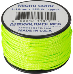 Linka Micro Cord ATWOOD (1.18mm/37.5m) NEON GREEN (CD-MC1-NL-0Q)