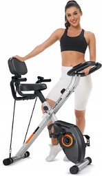 YOSUDA Rower treningowy magnetyczny pionowy 3w1 składany 150