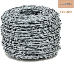Drut kolczasty ocynkowany 2,0 mm - rolka 50