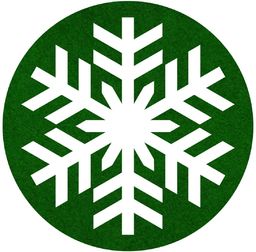 Podstawka pod kubek - Śnieżynka - 10 cm
