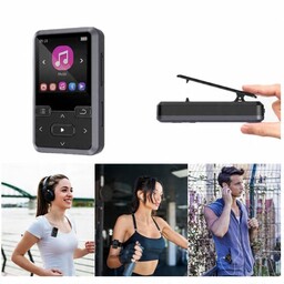 Przenośny odtwarzacz MP3/MP4 Bluetooth radio krokomierz do ćwiczeń
