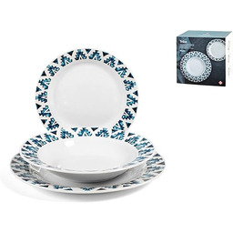 Royal Norfolk 759956 Tribe 18-częściowy serwis stołowy, porcelana