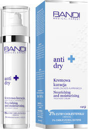 Bandi Anti-Dry, kremowa kuracja nawilżająco-naprawcza, 50 ml