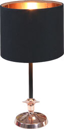 Candellux VIOLINO 41-38784 lampa stołowa abażur czarny 1X40W