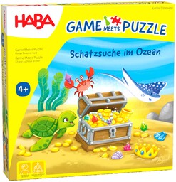 Game m. Puzzle - Schatzsuche im Ozean