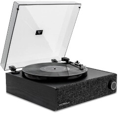 Victrola Eastwood LP VTA-78-BLK-INT Manualny Napęd paskowy Bluetooth