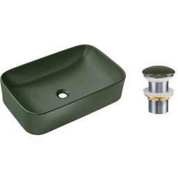 Umywalka nablatowa 61x38x15 cm + korek Click-Clack ,