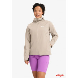 Jack Wolfskin Damska Kurtka Softshellowa Skyvail - Oyster