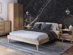Łóżko drewniane bukowe 180x200 Beskid 02 buk naturalny