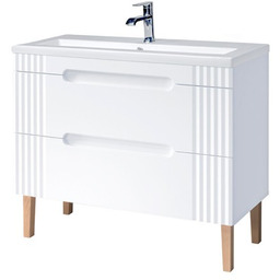 Zestaw meblowy : szafka z umywalką 100x45,8x 65cm